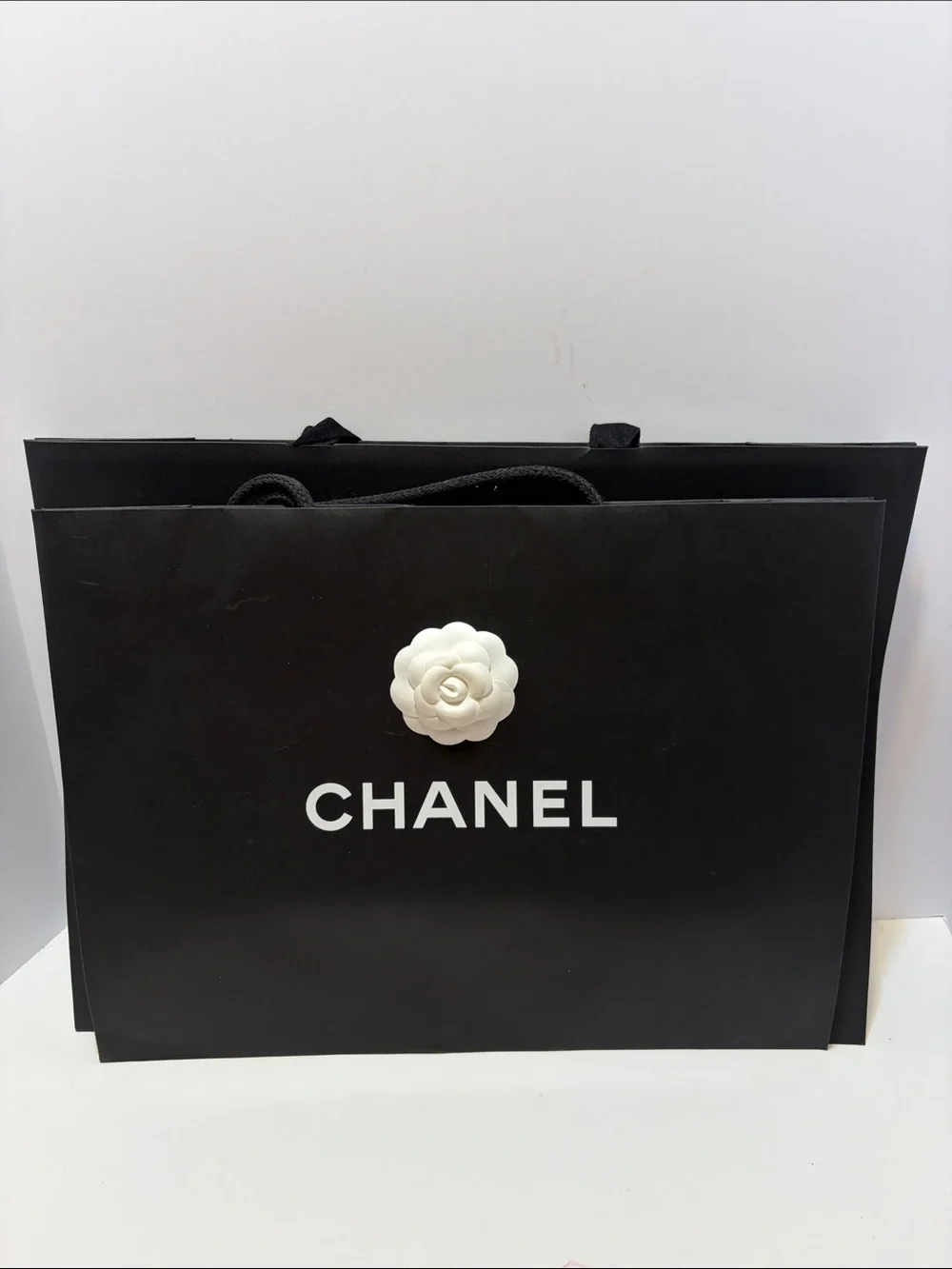 4 large assorted gift bags Gucci Louie Vuitton, Fendi & Chanel